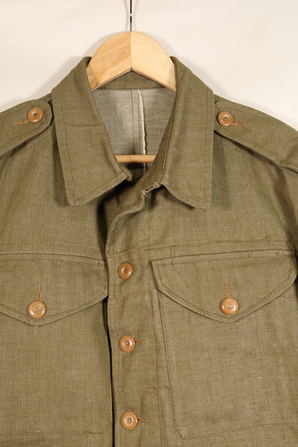 1950年代　サイズ No.7　イギリス軍　陸軍　バトルドレス　コットンデニムジャケット　短ジャケット　中古品