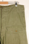 1950s, Size No. 6, British Army Battle Dress Denim Pants, Used
