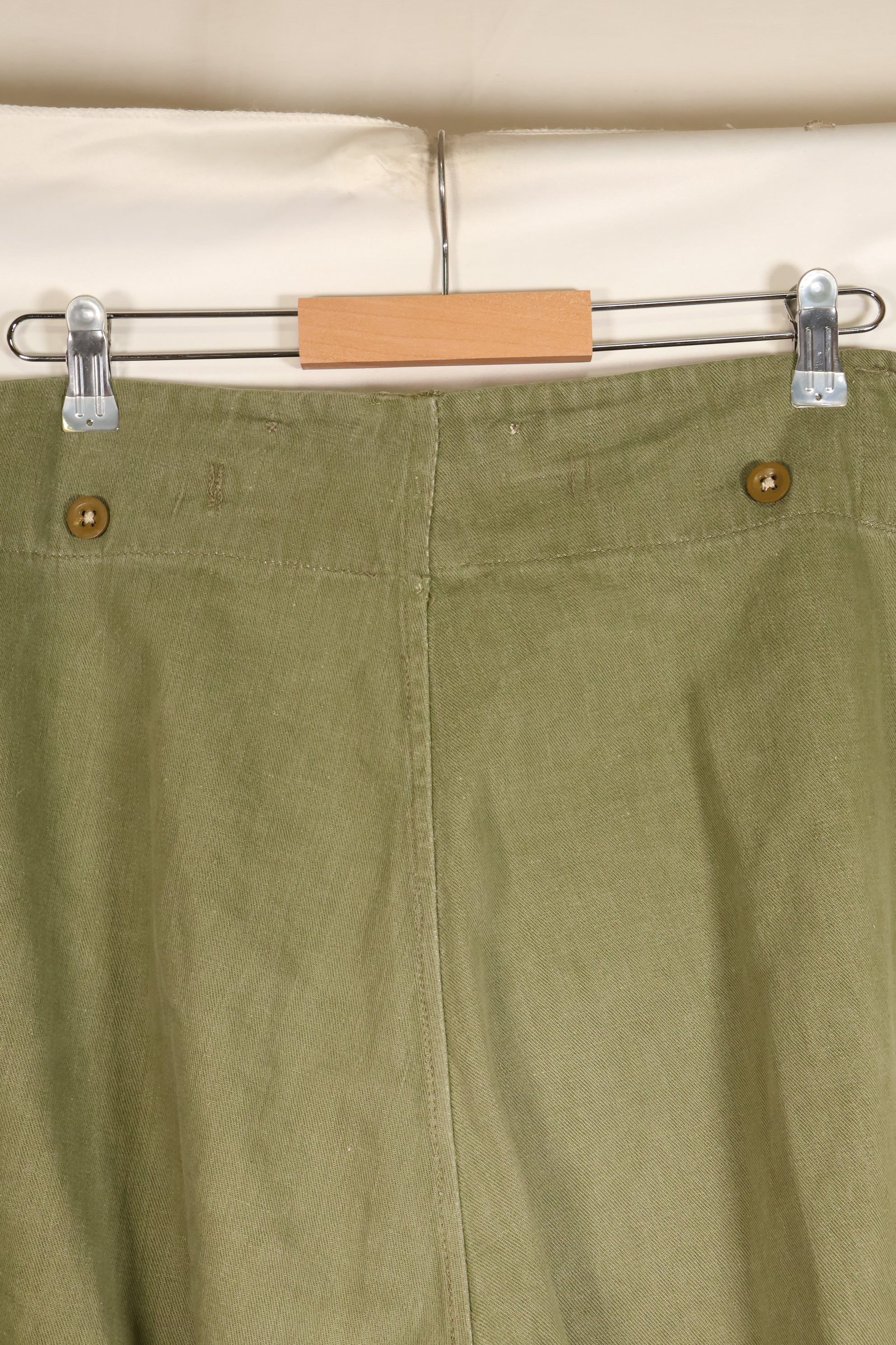 1950s, Size No. 6, British Army Battle Dress Denim Pants, Used