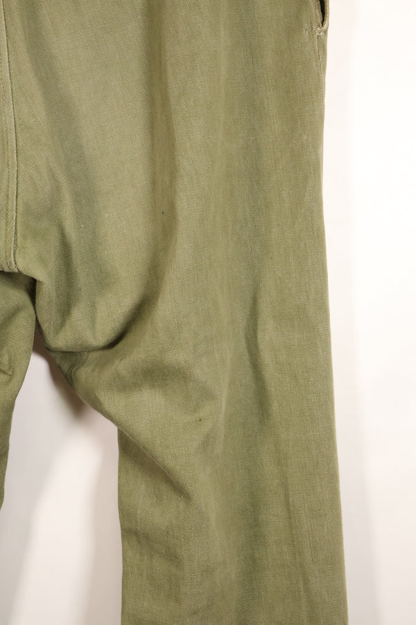 1950s, Size No. 6, British Army Battle Dress Denim Pants, Used