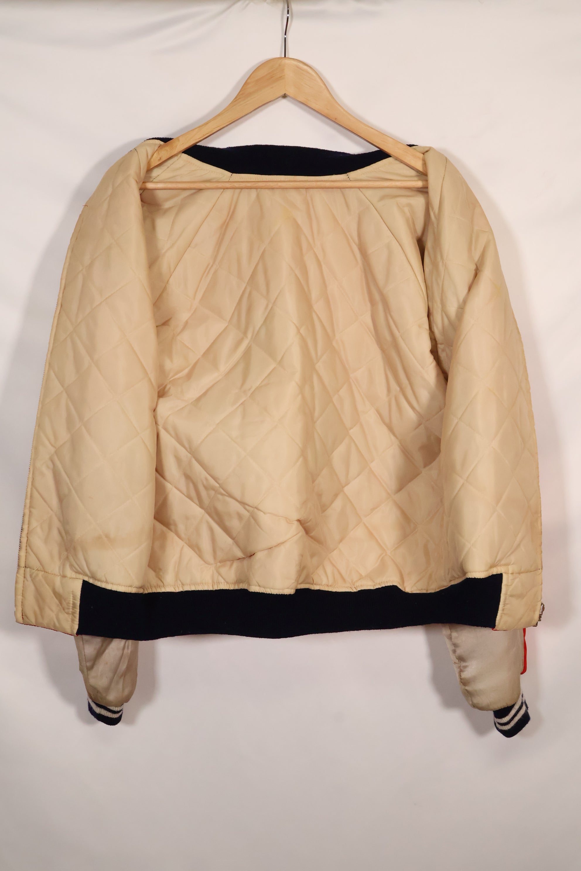 1970's Japan Jacket Used Japan Jacket, red and white, reproduction from that time, with repairs