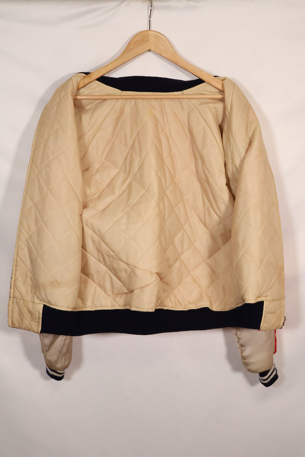 1970's Japan Jacket Used Japan Jacket, red and white, reproduction from that time, with repairs