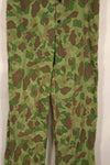 Real 1940s WWII U.S. Marine Corps P44 grogskin camouflage pants, used.