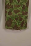 Real 1940s WWII U.S. Marine Corps P44 grogskin camouflage pants, used.