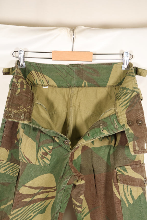 1970s Rhodesian Army Rhodesian camouflage shirt pants set, used.