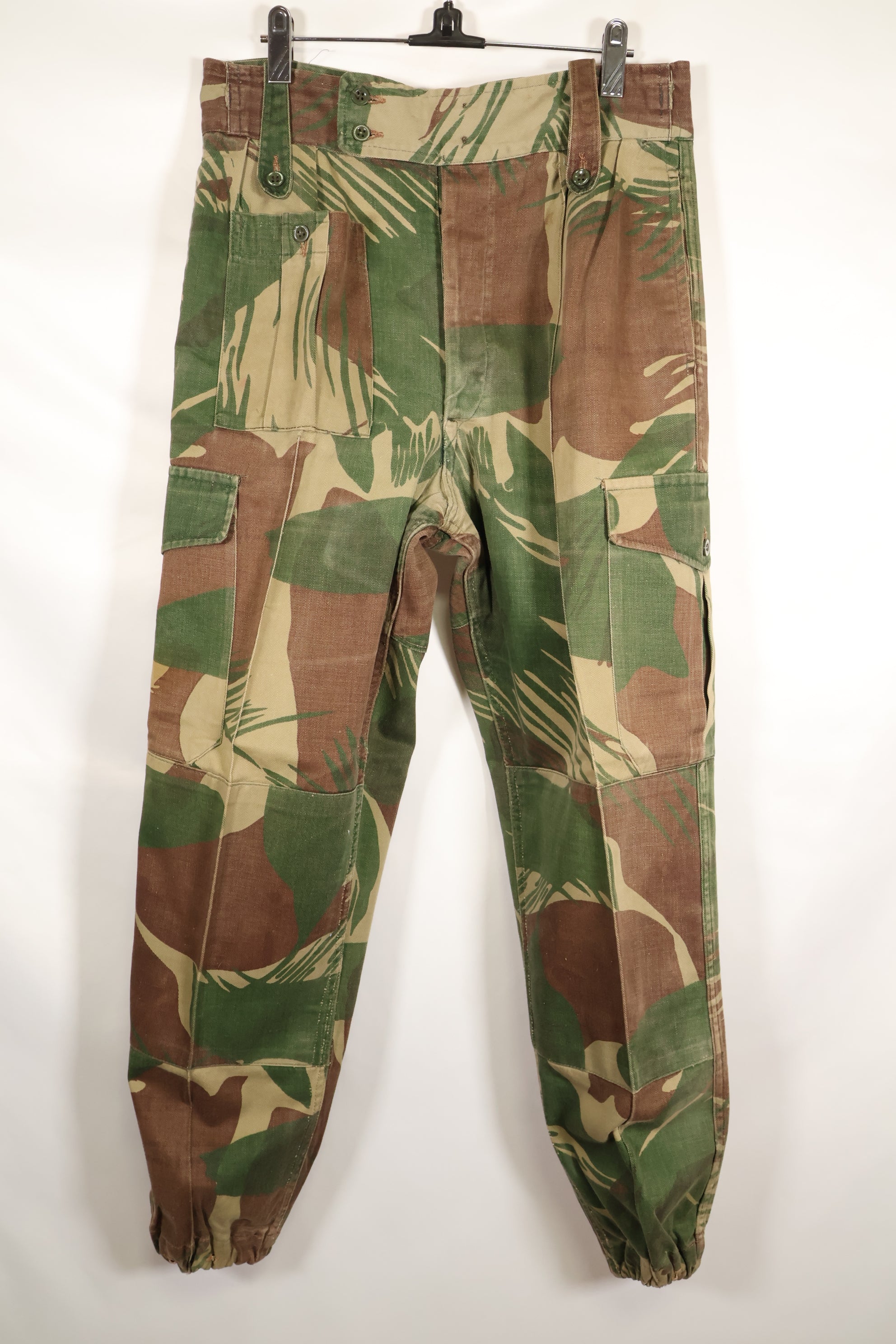 1970s Rhodesian Army Rhodesian camouflage shirt pants set, used.