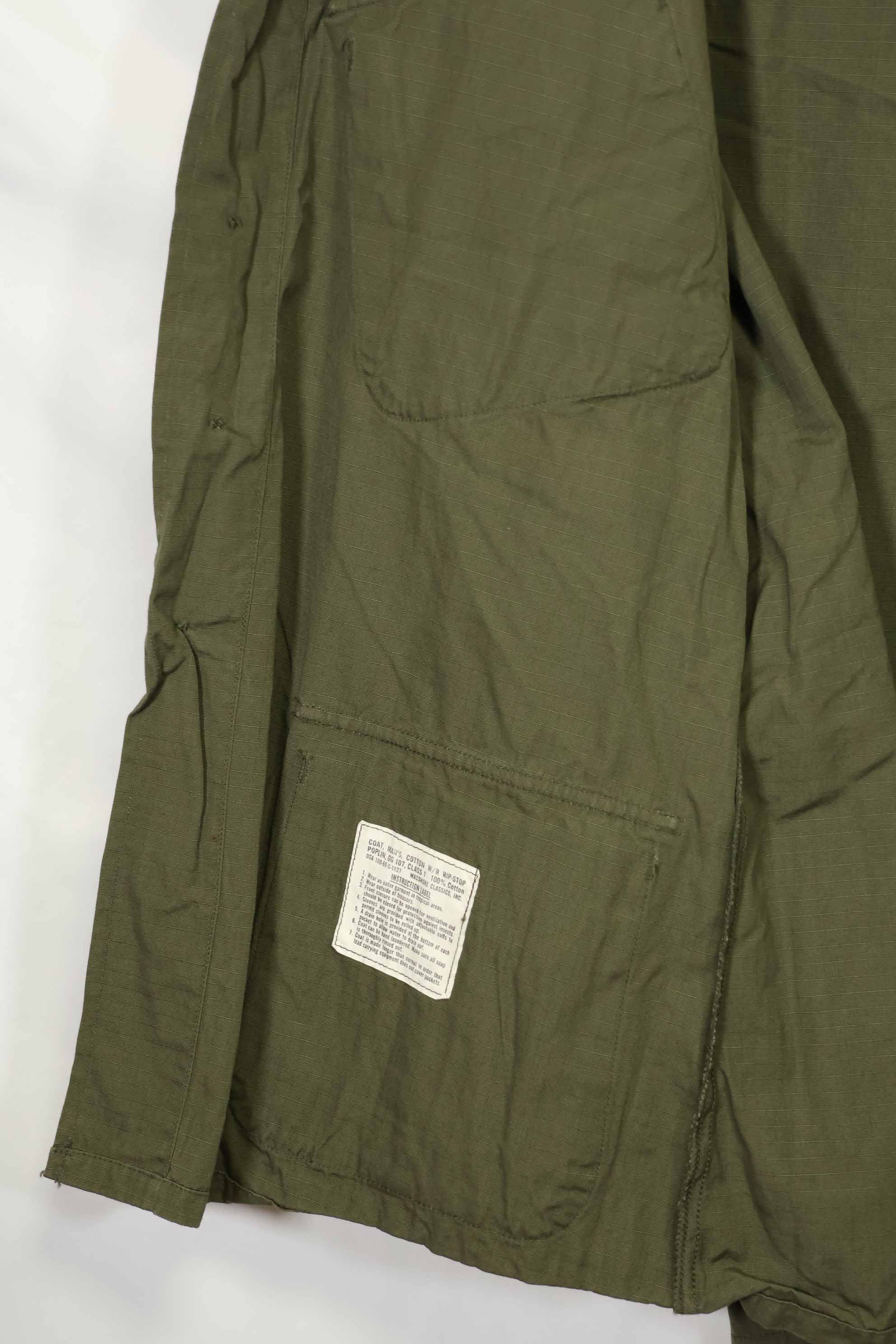 Actual 1969 Deadstock 4th Model Jungle Fatigue Jacket L-S D