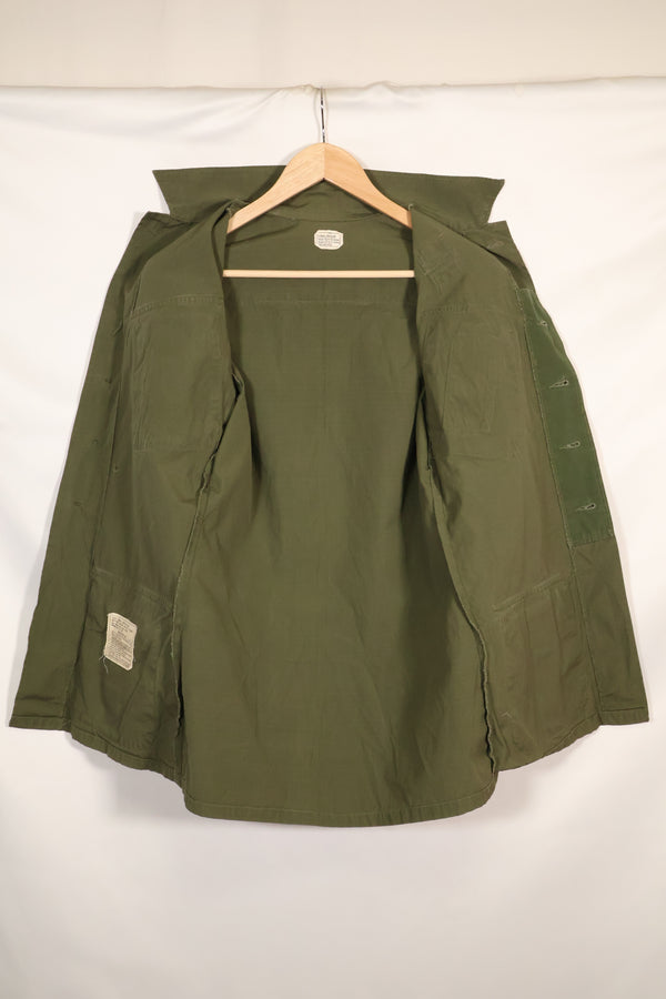 1969 Contract X-S-R 4th Model Jungle Fatigue Jacket 173rd Airborne Brigade, patch available, used.
