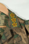 Real fabric South Vietnam M59 Utility Airborne shirt with patch posterior, unused.