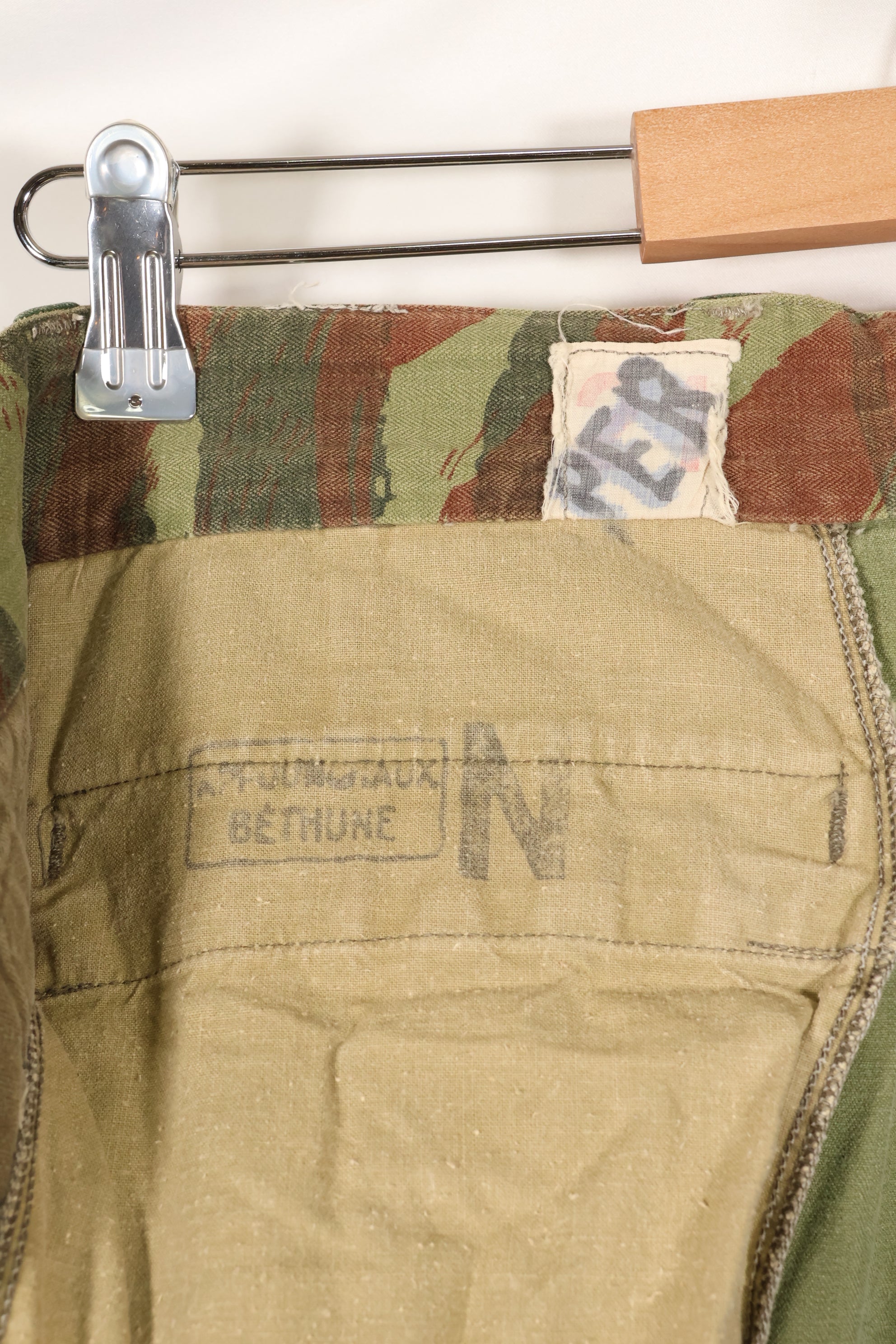 1960s French Army Lizard Camouflage Pants TAP 47/56 Pattern Used