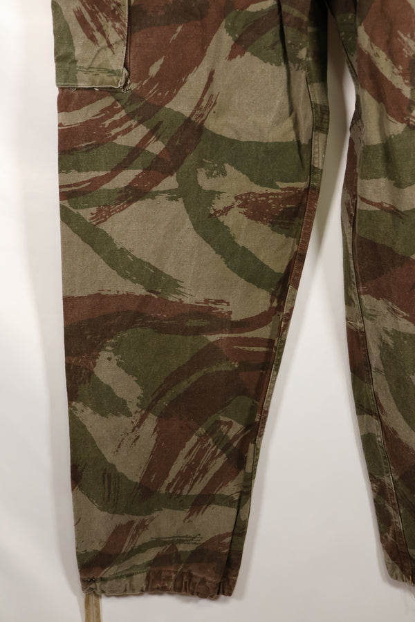 1950s-60s French Army TAP 47/53 pattern lizard camouflage pants, used.