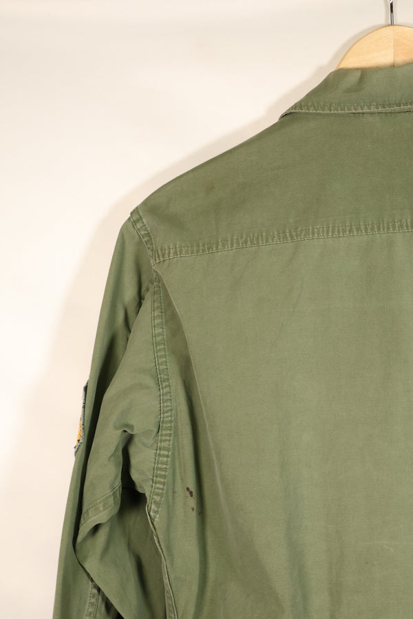 Estimated Contract Year: 1966–67 | S-R | 3rd Model Jungle Fatigue Jacket | Green Beret | Used