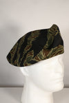 Real privately procured zigzag pattern tiger stripe beret, unused.