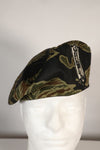 Real privately procured zigzag pattern tiger stripe beret, unused.