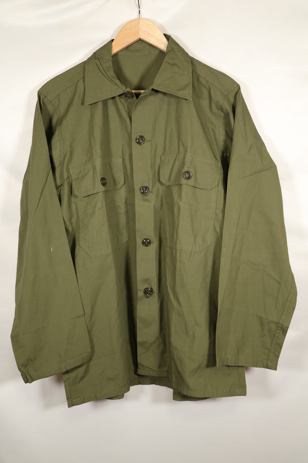 1960's Estimated Medium U.S. Navy Utility Shirt, Poplin, light fabric, almost unused.