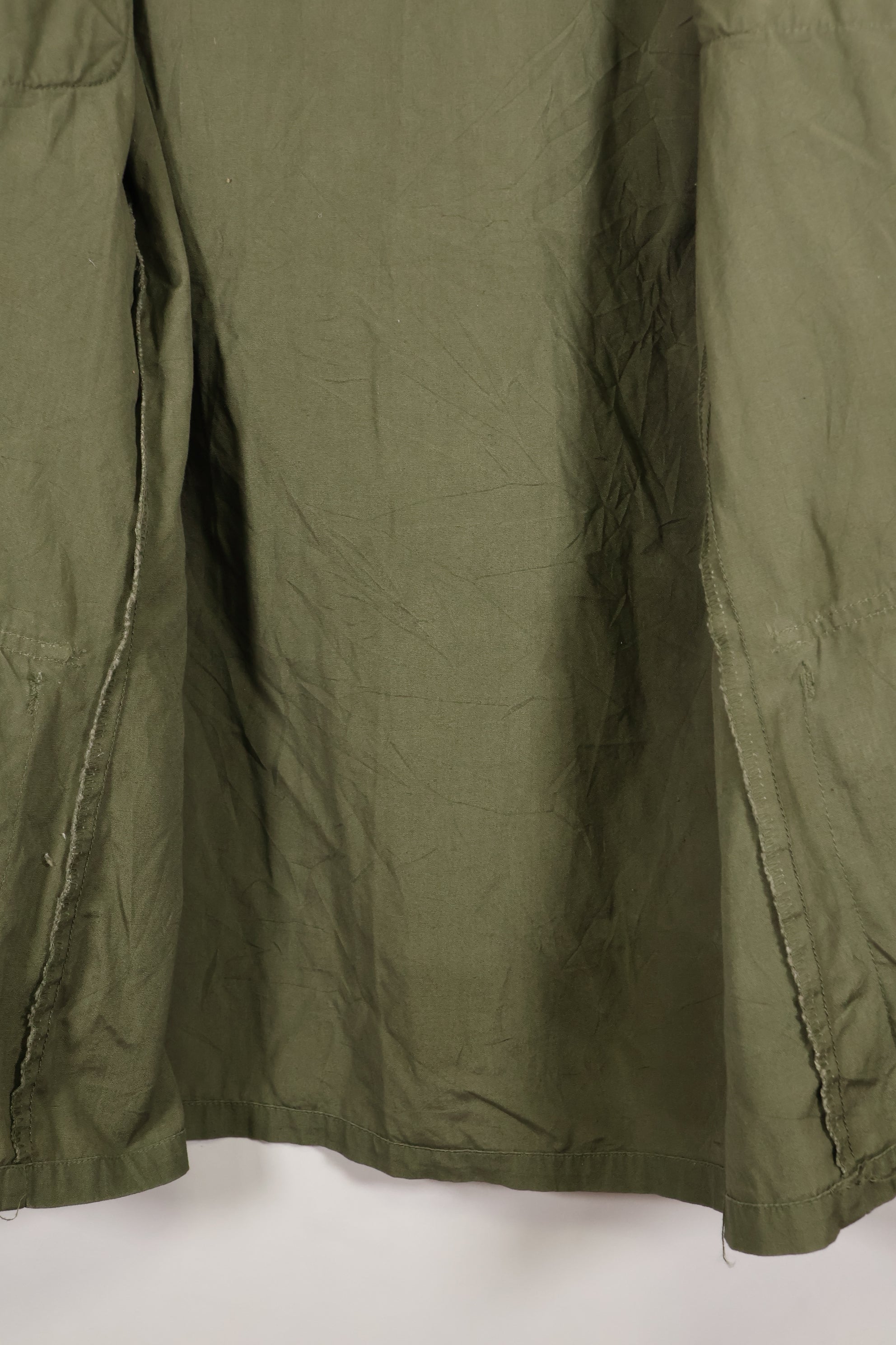 1969 Contract M-R Non Rip 3rd Model Jungle Fatigue Jacket, used, with tape.