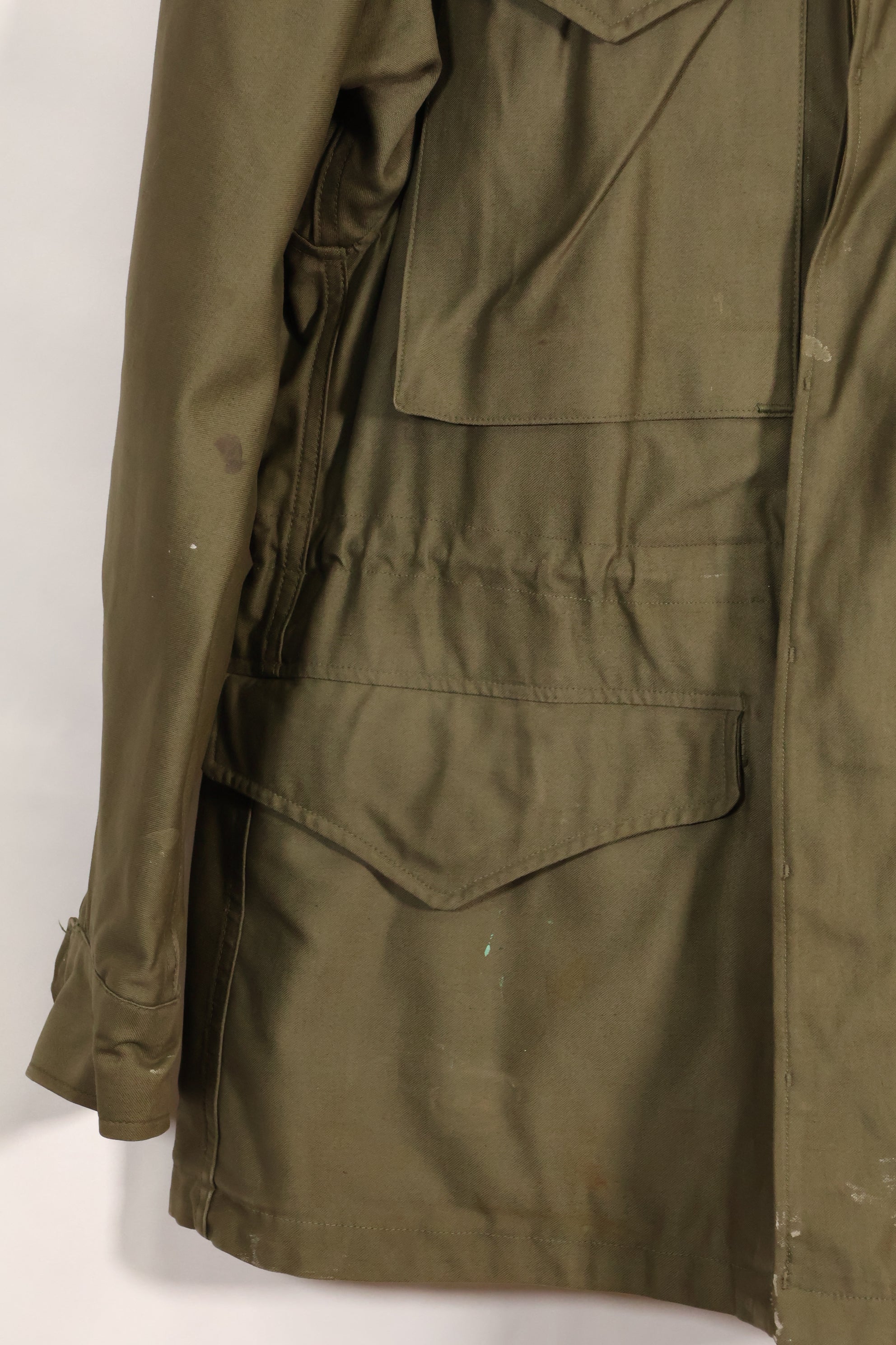 1940s US Army M43 Field Jacket 2nd Inf Custom Painted Jacket, almost unused.