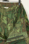 1968 Contract Ripstop Fabric US Army ERDL Camouflage Fatigue Pants Shorts L-R