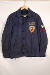 1968 Contract US Navy Anti-Submarine Patrol Mechanic Deck Jacket with locally made patches, used.