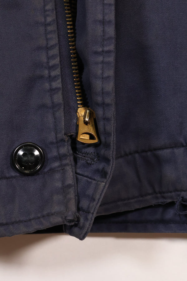 1968 Contract US Navy Anti-Submarine Patrol Mechanic Deck Jacket with locally made patches, used.