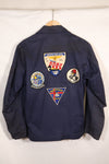 1968 Contract US Navy Anti-Submarine Patrol Mechanic Deck Jacket with locally made patches, used.