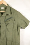 1968 Contract M-S 4th Model Jungle Fatigue Jacket with USAF Tape Short Sleeves Modified Used