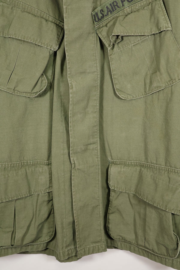 1968 Contract M-S 4th Model Jungle Fatigue Jacket with USAF Tape Short Sleeves Modified Used
