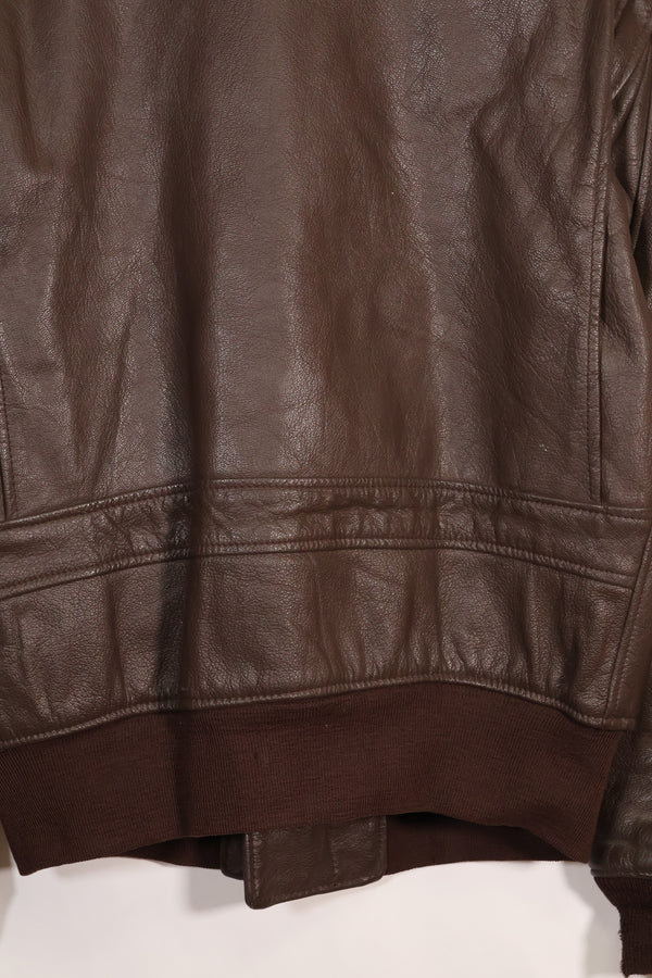 1969 Contract Size 44 US Navy G-1 Flight Jacket Large Size Used