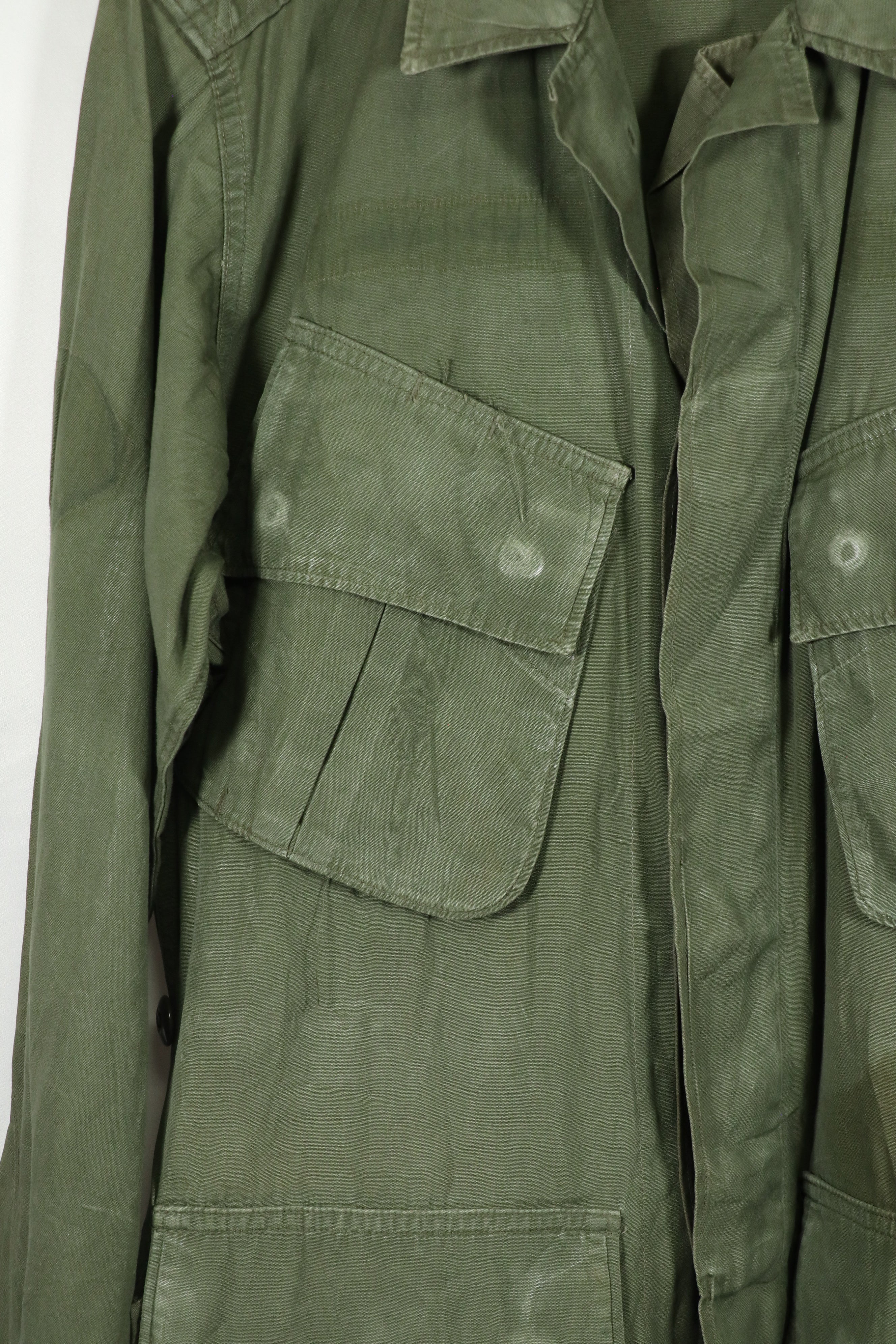 Real 2nd Model Jungle Fatigue Jacket SHORT-X-SMLL, used with fading.