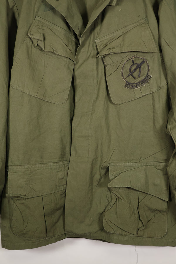 Circa 1966-67 M-R 3rd Model Jungle Fatigue Jacket with patches, good condition.
