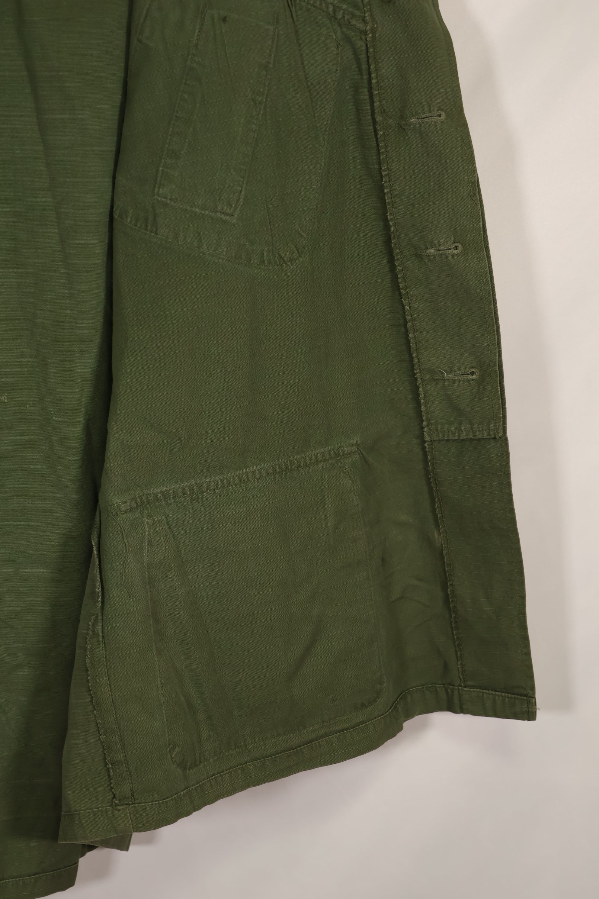 Real 1969 Ex-SF 4th Model Jungle Fatigue Jacket with patch, used.