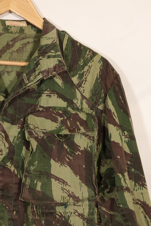 1960s-70s Portuguese Army Lizard Camouflage Combat Jacket, used.