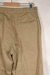 1960s U.S. Army khaki pants, chinos, used, C