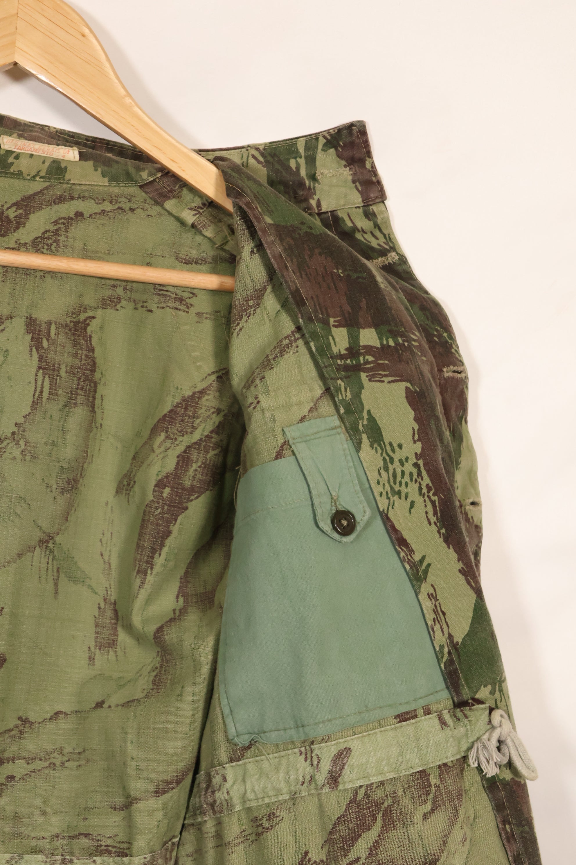 1960s-70s Portuguese Army Lizard Camouflage Combat Jacket, used.