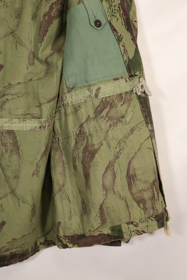 1960s-70s Portuguese Army Lizard Camouflage Combat Jacket, used.