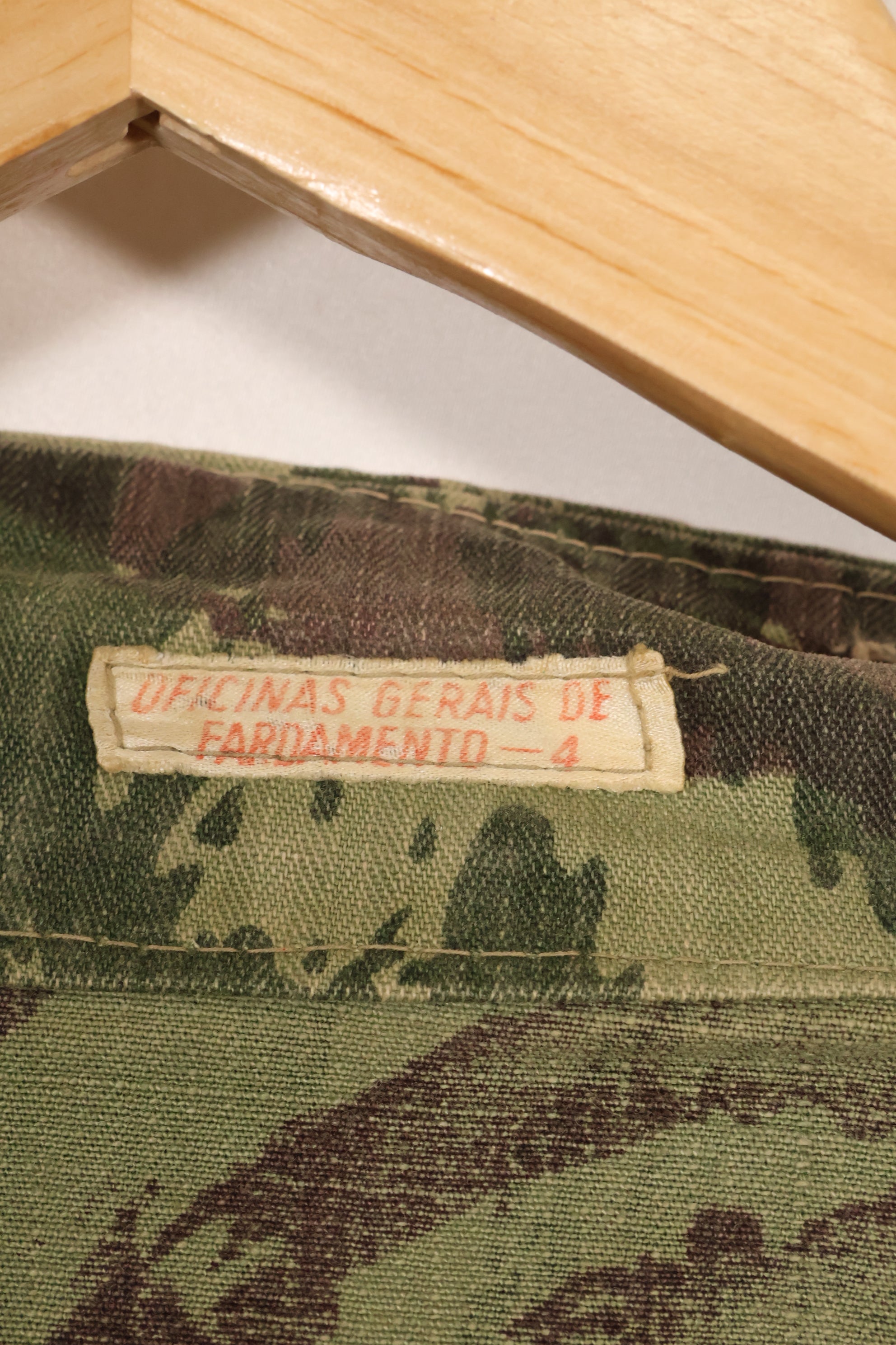 1960s-70s Portuguese Army Lizard Camouflage Combat Jacket, used.
