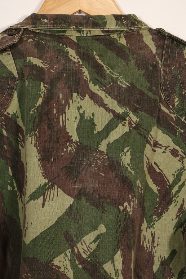 1960s-70s Portuguese Army Lizard Camouflage Combat Jacket, used.