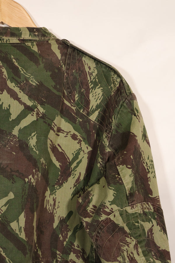 1960s-70s Portuguese Army Lizard Camouflage Combat Jacket, used.