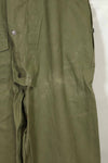 1940s-early 50s U.S. Navy, Army button deck pants, rain pants, used, B