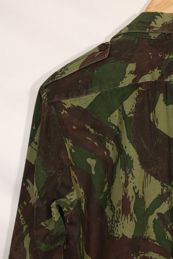 1960s-70s Portuguese Army Lizard Camouflage Combat Shirt, used.