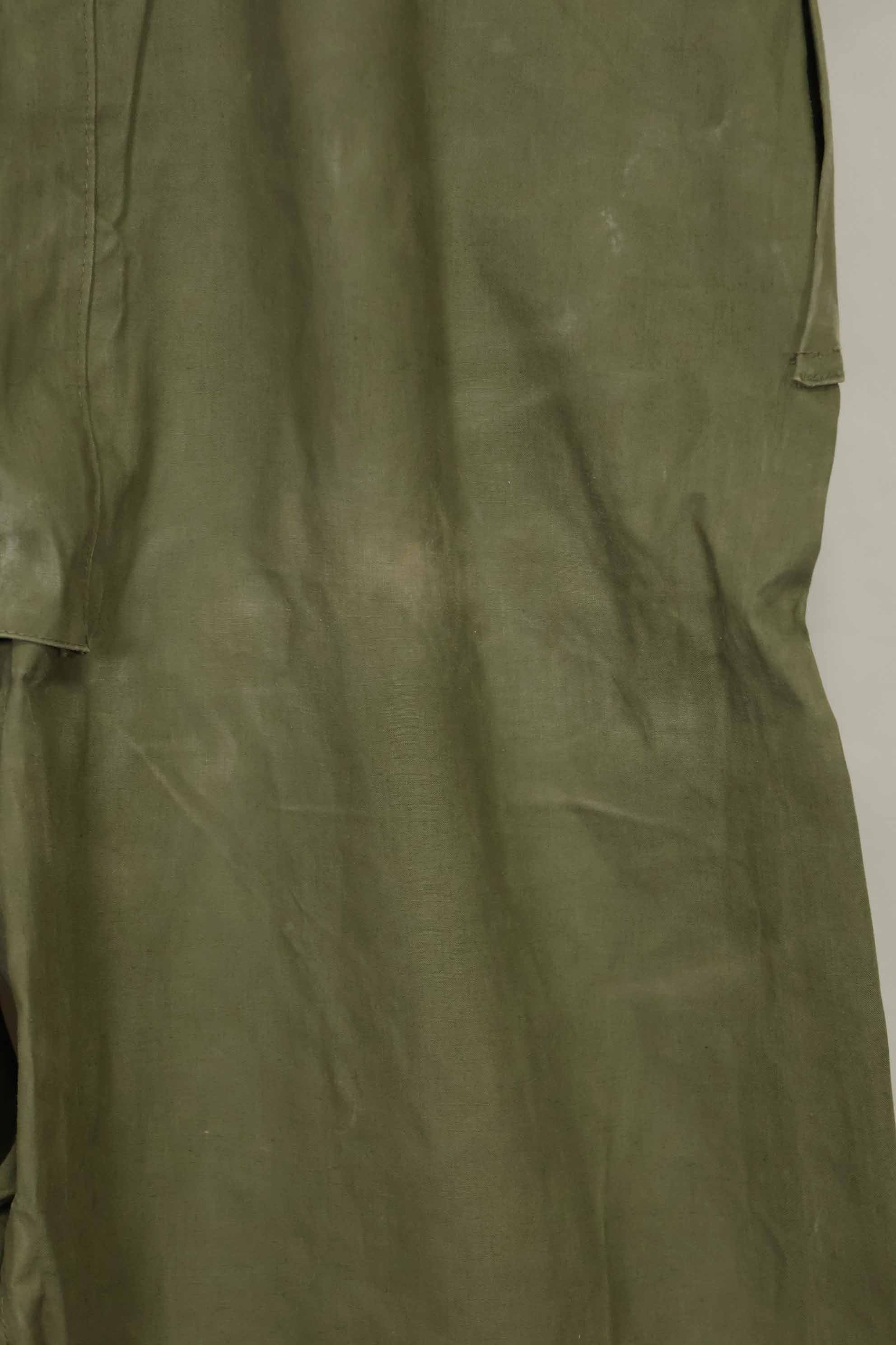 1940s-early 50s U.S. Navy, Army button deck pants, rain pants, used, B