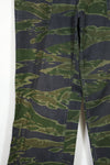 Real 1970s Late War Tiger Stripe Pants, used, black dyed.