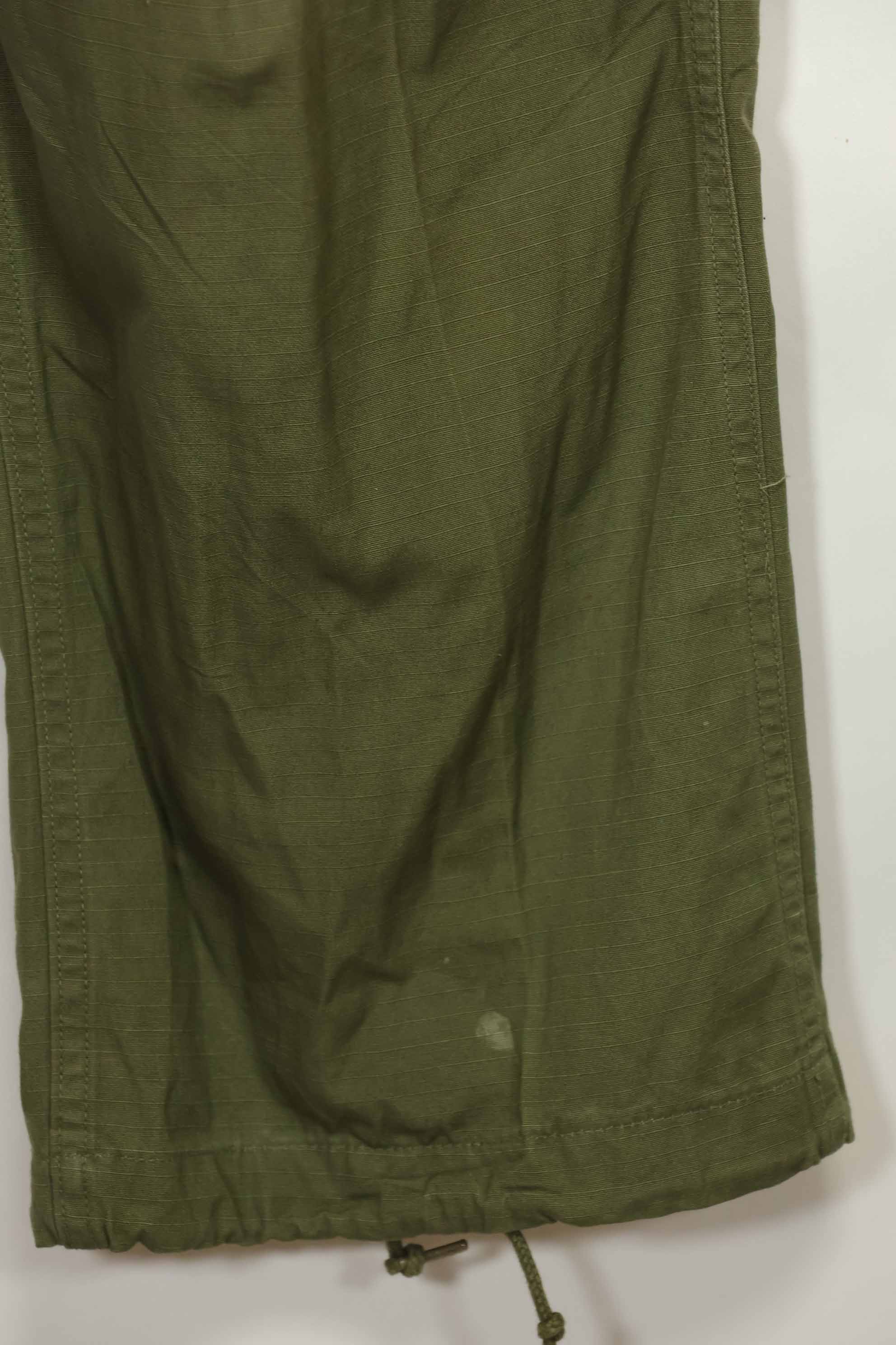 1969 Contract 4th Model Ripstop Jungle Fatigue Pants S-S Used