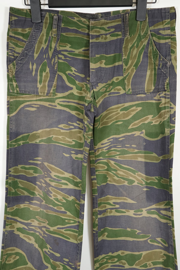 Real 1970s Late War Tiger Stripe Pants, used.