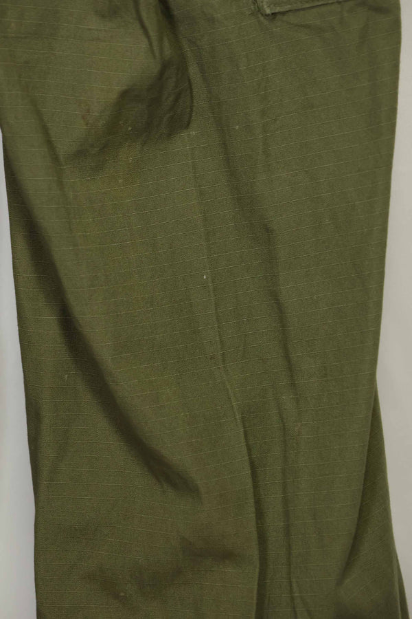 1969 Contract 4th Model Ripstop Jungle Fatigue Pants S-S Used