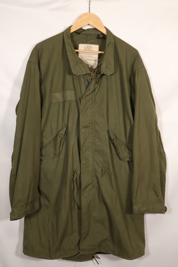 1977 Contract S-R U.S. Army M65 Field Parka, good condition, used.