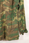 1968 Contract L-R Ripstop ERDL Camouflage Jungle Fatigue Jacket in good used condition