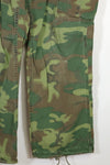 Real non ripstop fabric ERDL camouflage pants, used, faded, SMALL-REGULAR