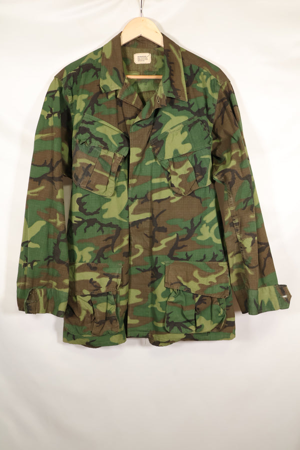 1969 Contract M-R Ripstop ERDL Camouflage Jungle Fatigue Jacket in good used condition