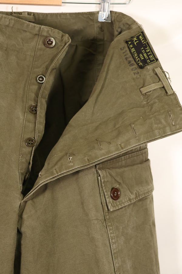 Real 1959 Dutch Army double face field pants in good condition.